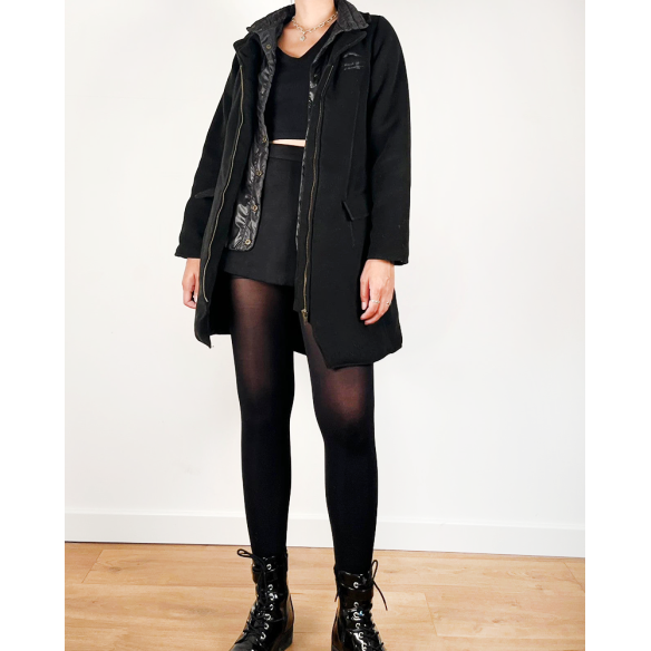Manteau Noir Court Femme Occasion Petit Prix
